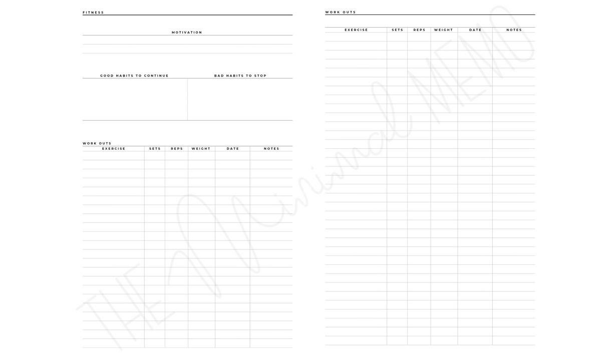 The Minimal Memo® Custom Planner