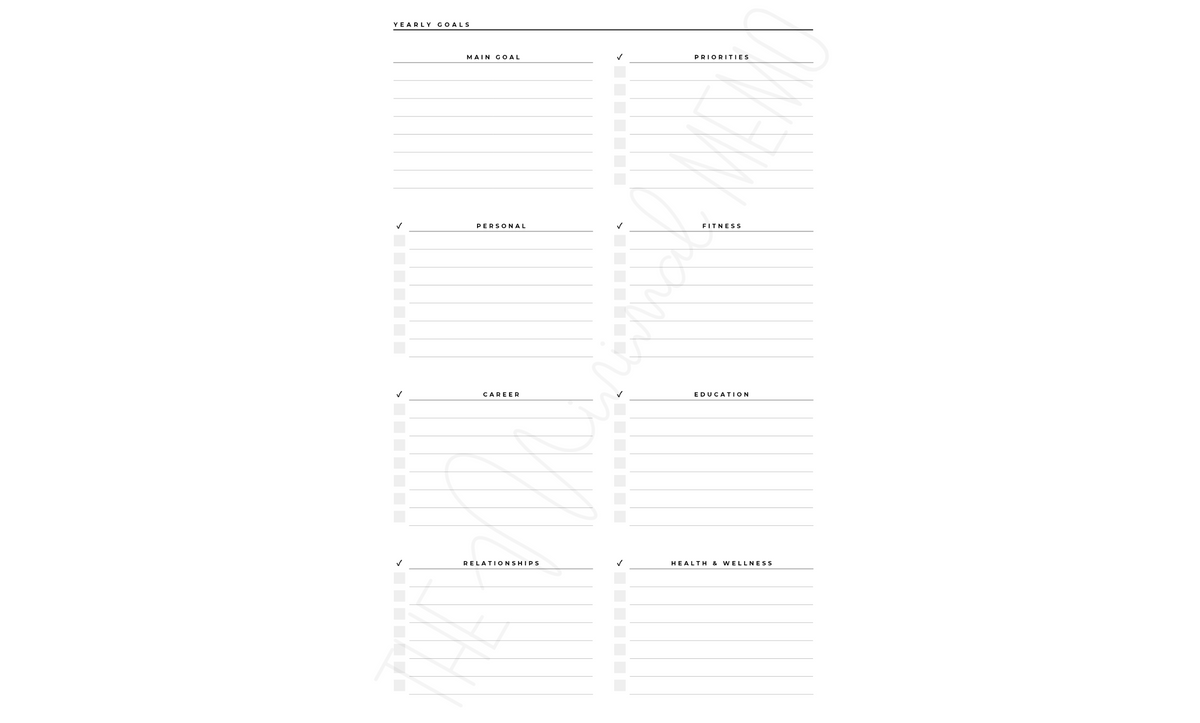 The Minimal Memo® Custom Planner