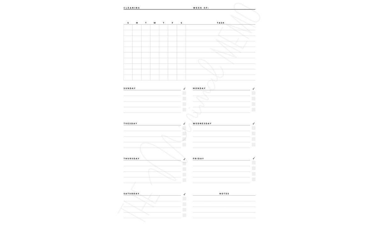 The Minimal Memo® Custom Planner