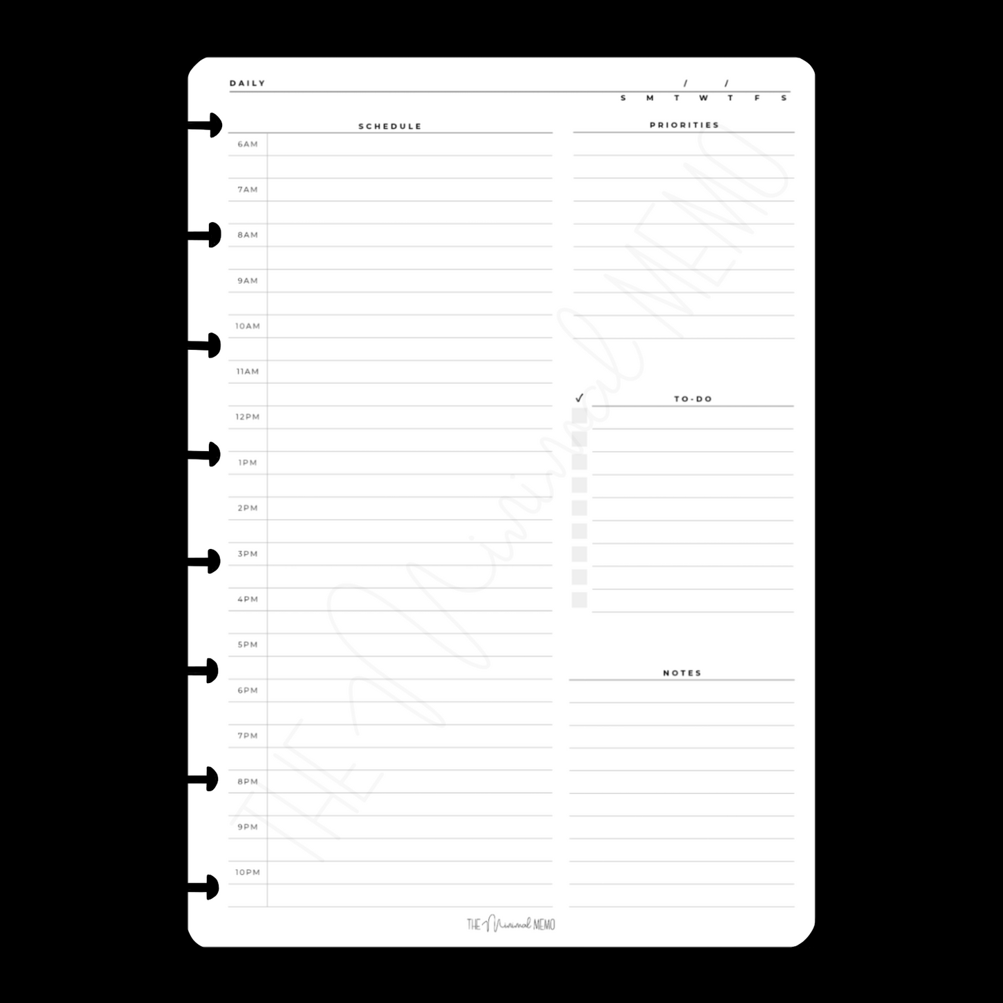 The Minimal Memo™ Daily Inserts