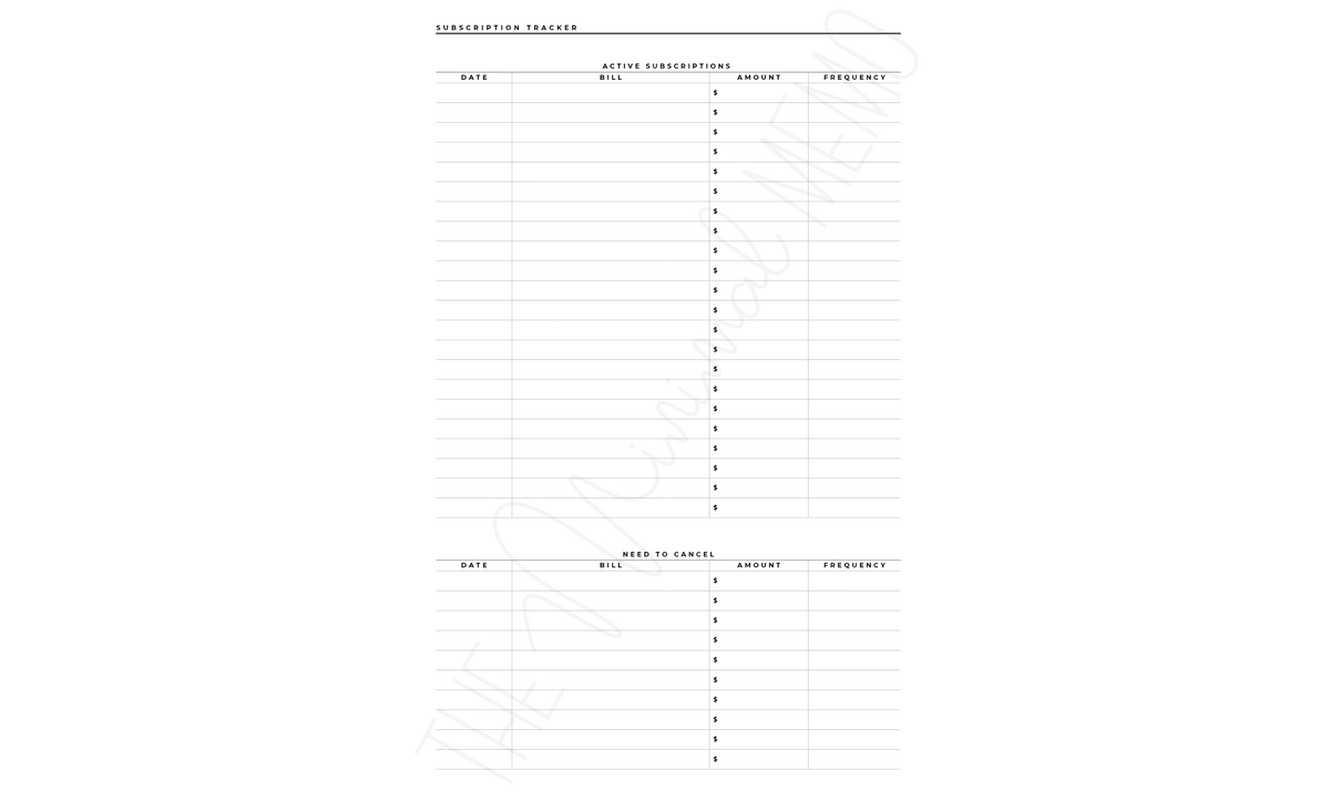 The Minimal Memo® Custom Planner