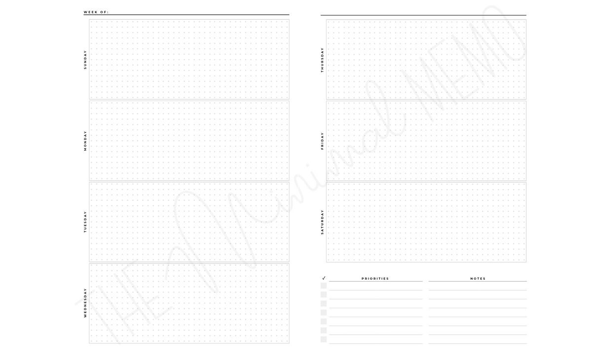 The Minimal Memo® Custom Planner