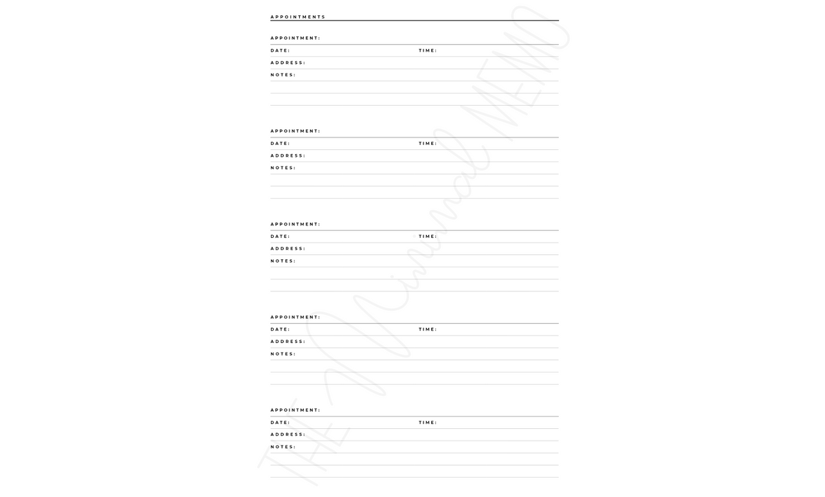 The Minimal Memo® Custom Planner