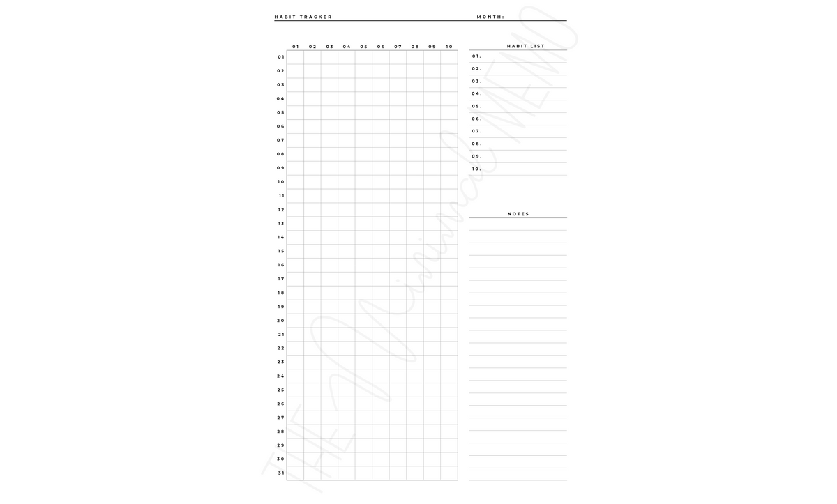 The Minimal Memo® Custom Planner