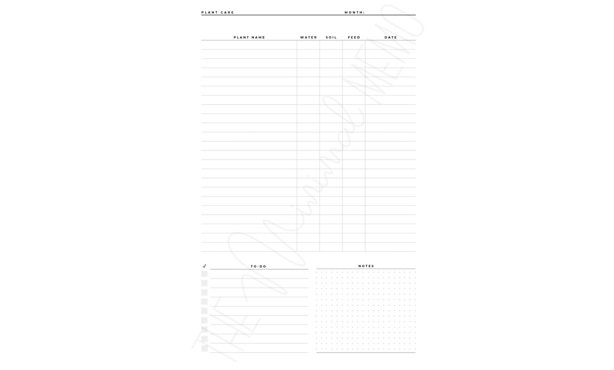 The Minimal Memo® Custom Planner