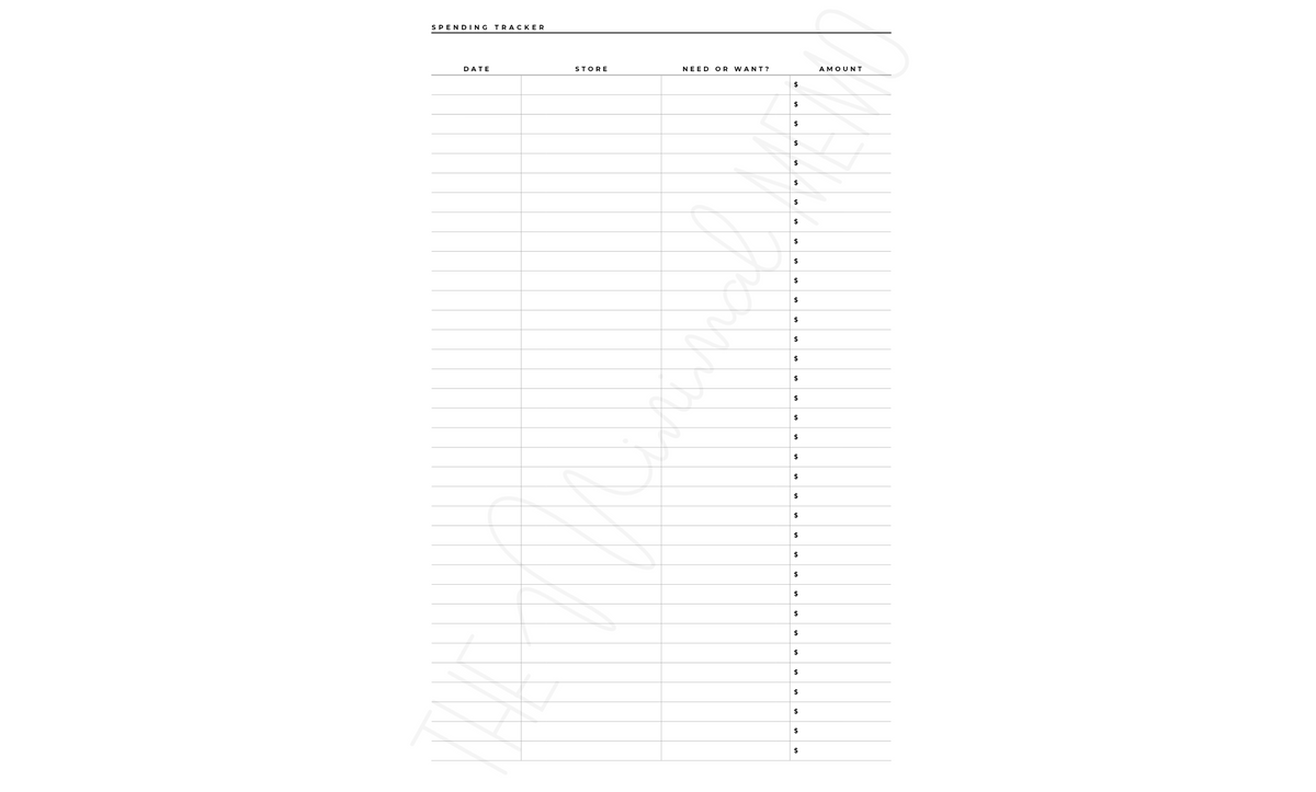 The Minimal Memo® Custom Planner