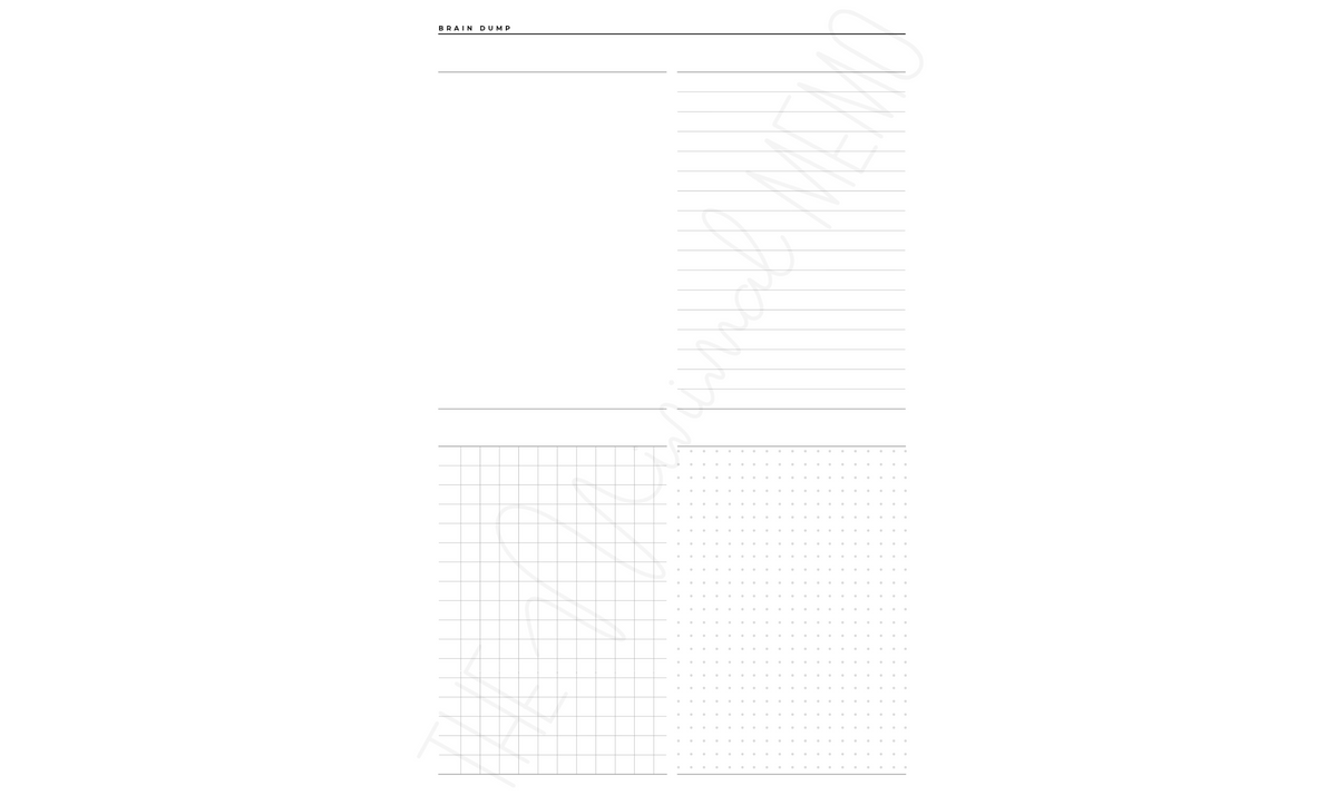 The Minimal Memo® Custom Planner