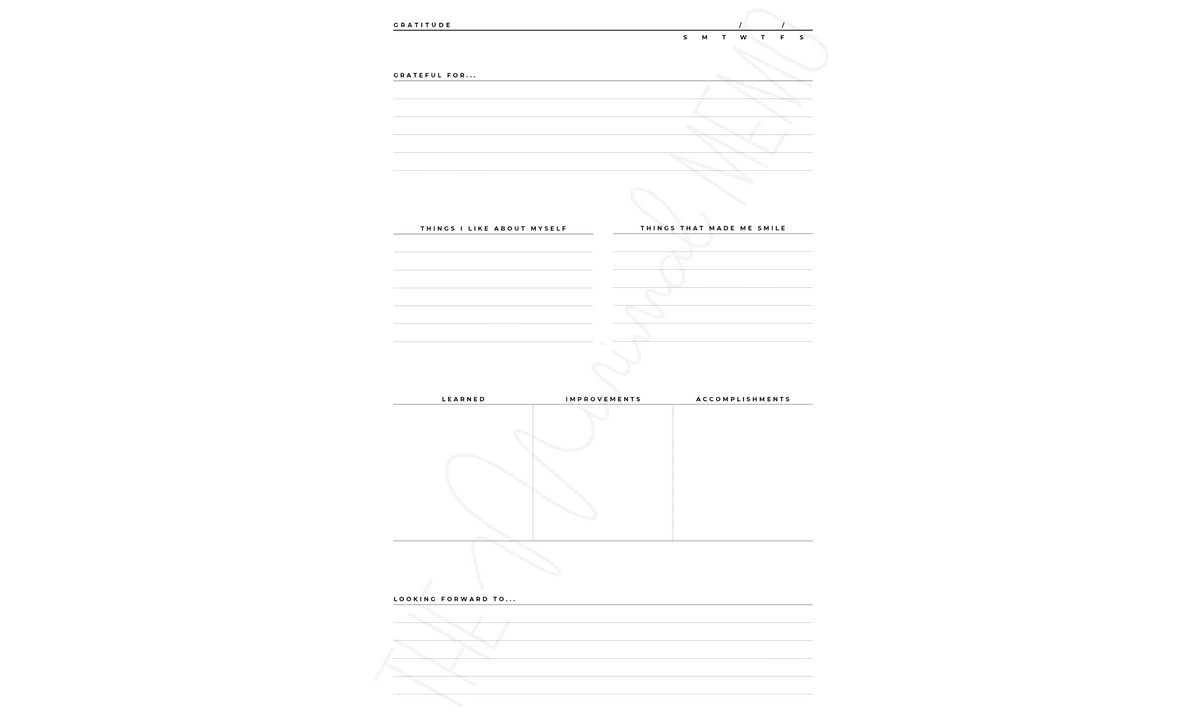 The Minimal Memo® Custom Planner