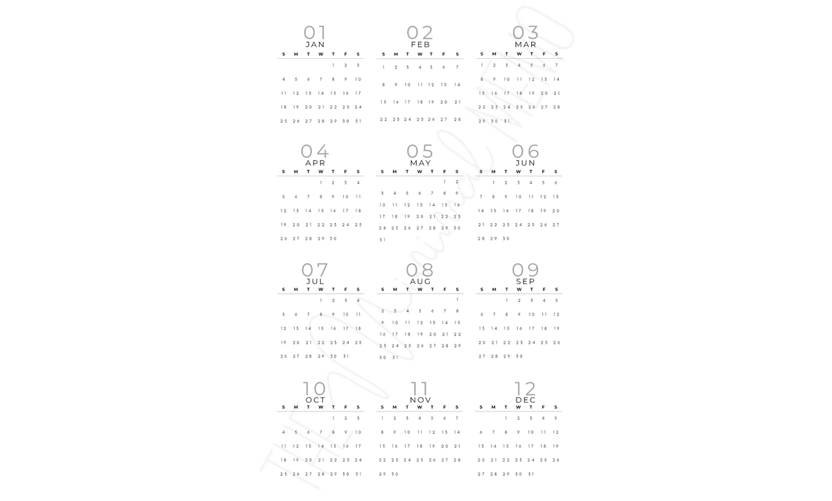 The Minimal Memo® Custom Planner